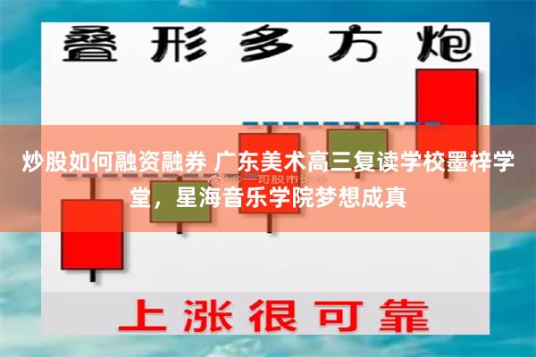 炒股如何融资融券 广东美术高三复读学校墨梓学堂，星海音乐学院梦想成真